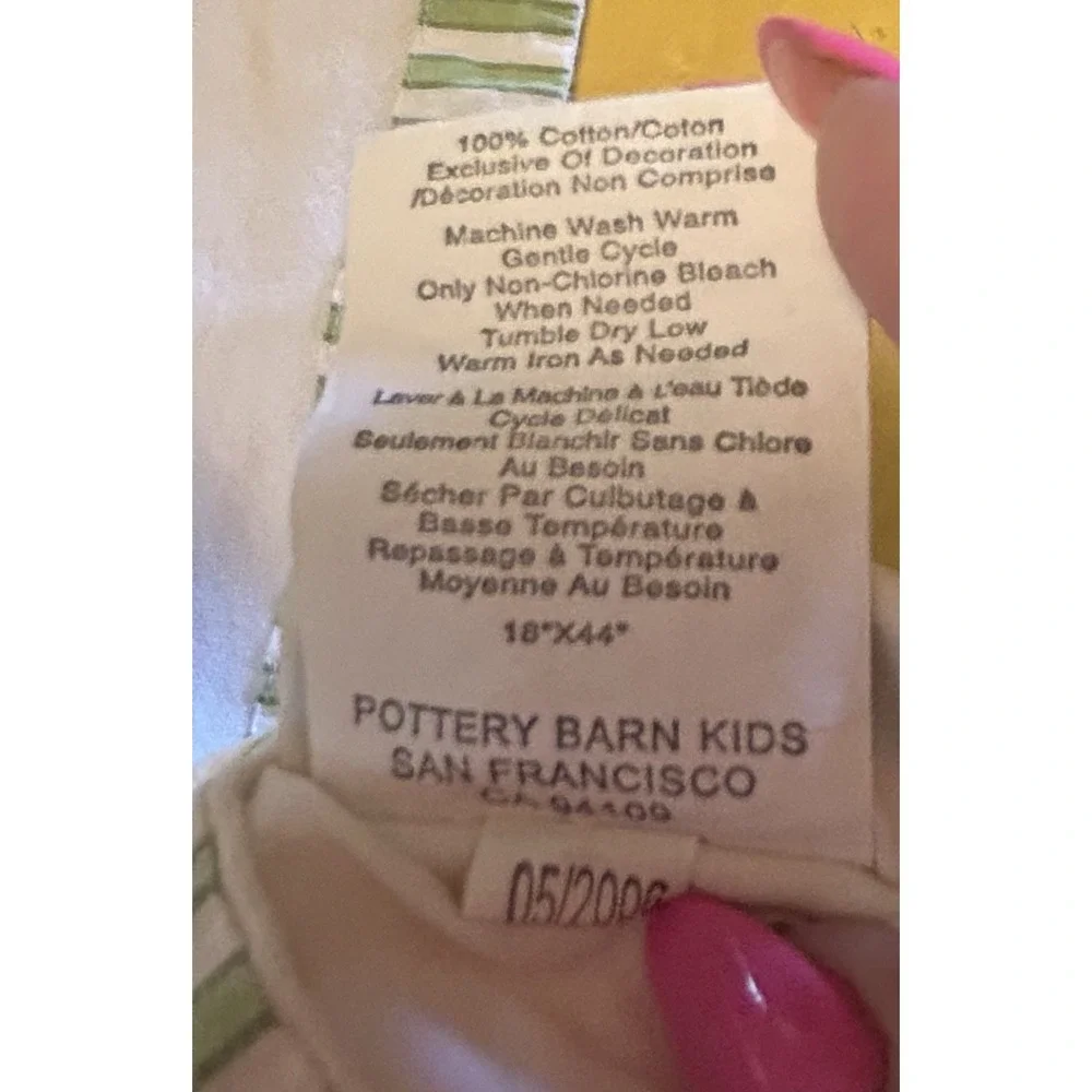 VTG Pottery Barn Valance Kids Farm Barnyard Cottagecore 49X17 Cow Chicken Pig